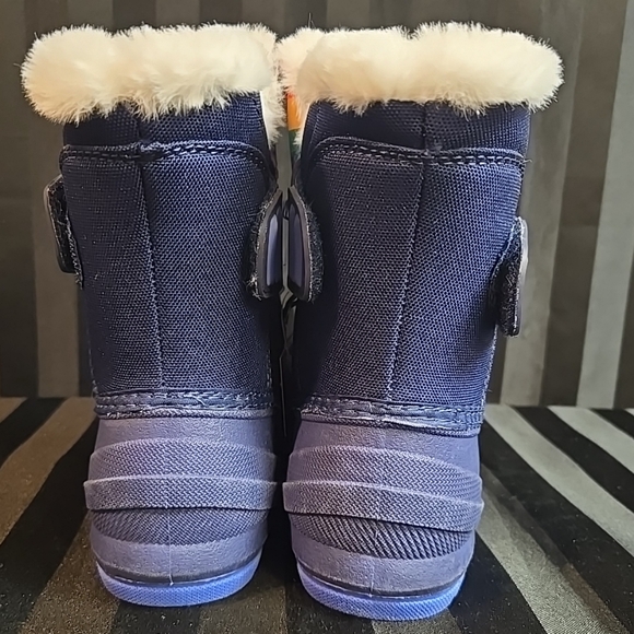 Girls US 9 Cat & Jack Snow Warm Winter Rainbow Boots Made With Thermolite - Picture 5 of 9